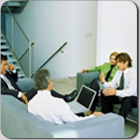 People in a meeting